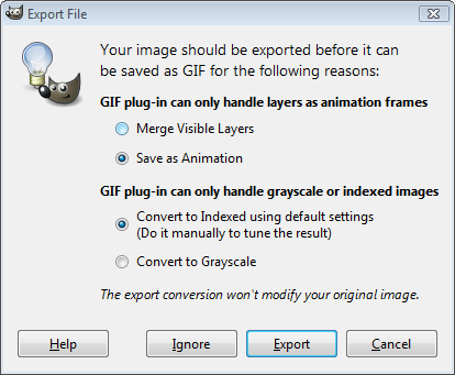 Export File Window
