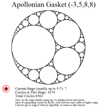 Apollonian Gasket(-3,5,8,8)
