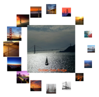 SVG Image Animation - Golden Gate Bridge