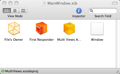 Four Icons In MainWindow.xib