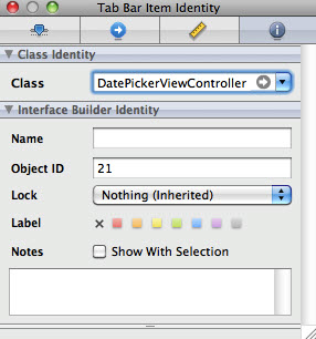 DateViewController Name Identity