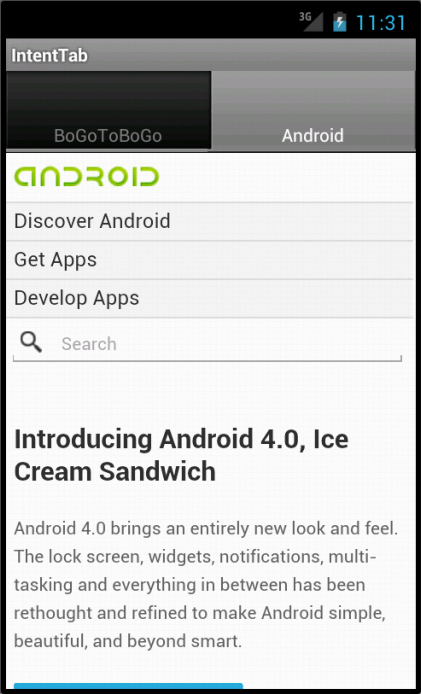 AndroidWebPage