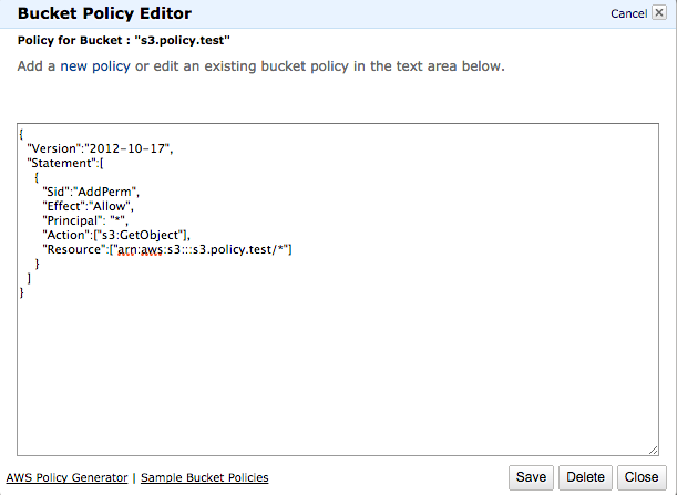 AWS S3 Simple Storage Service VI Bucket Policy For File Folder 