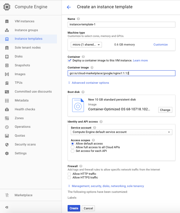 GCP Deploying Containers 2021