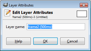 Layer Attributes Window