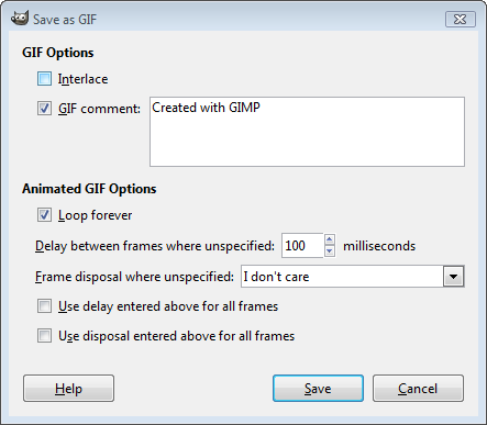Save As Gif Window