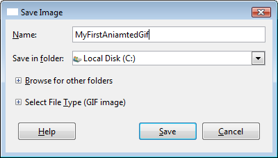 Save Image Window
