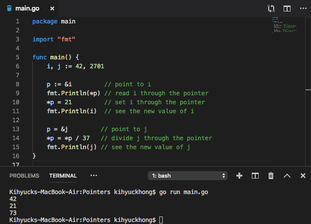 is pointer assignment atomic in golang