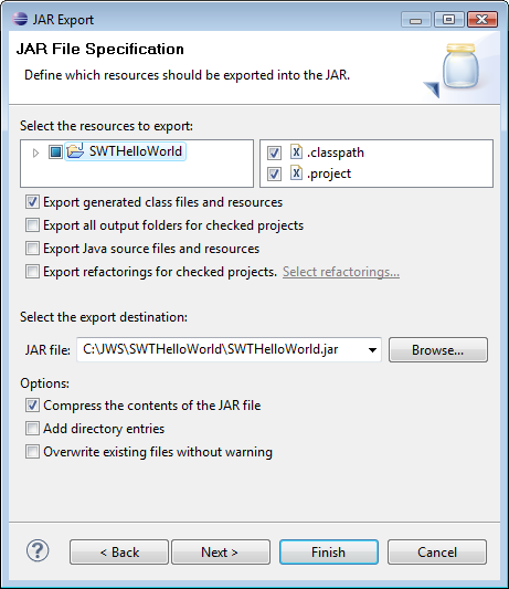 Java Web Start: Jar File Specification