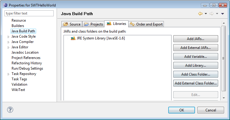 Java Web Start: Build Path for the libraries