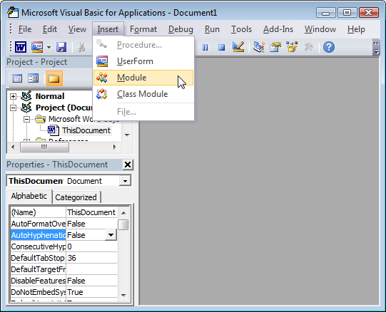 VisualBasicEditor