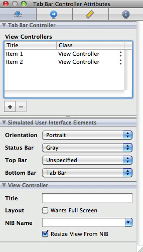 Attribute TabBarController