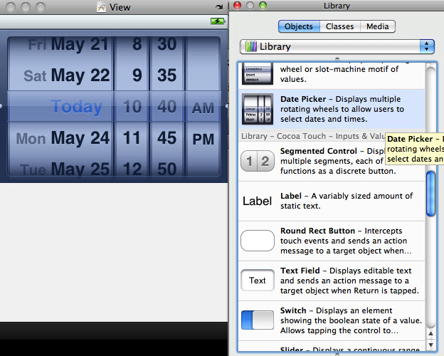 Library DatePicker