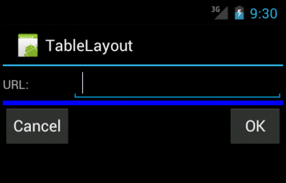 TableLayout